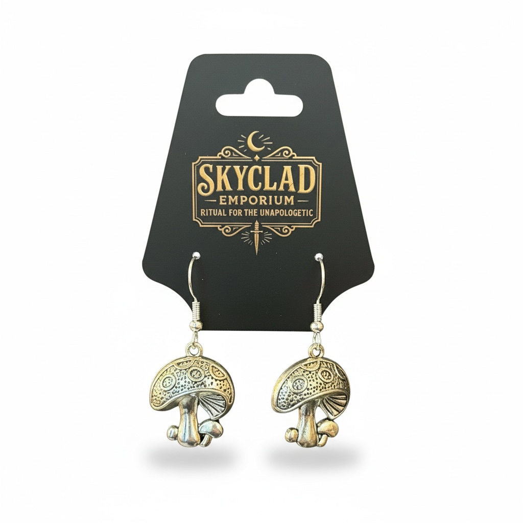 Mushroom Drop Earrings