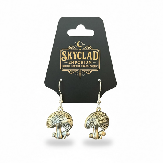 Mushroom Drop Earrings