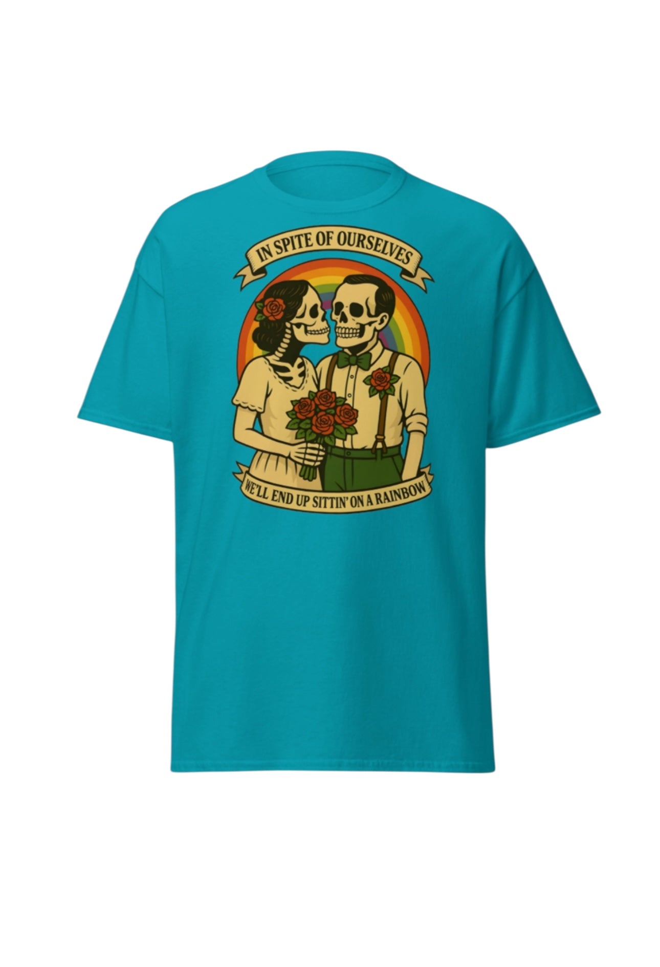 John Prine “In Spite of Ourselves” skeleton wedding tshirt